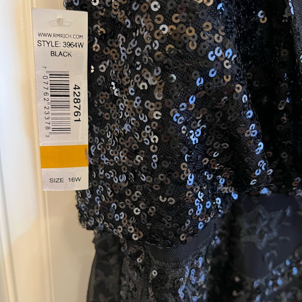 R&M RICHARDS Sequined Lace dress 16W NWT - Picture 13 of 15